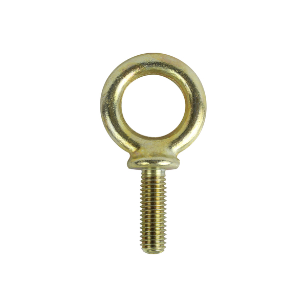 Aztec Lifting Hardware Eye Bolt With Shoulder, 5/8", 1-3/4 in Shank, 1-3/8 in ID, Carbon Steel, Yellow Zinc Plated MEB058-YZ
